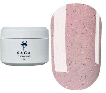 Светоотражающий гель для ногтей SAGA Builder Night Gel 02, 15 мл 26672 фото
