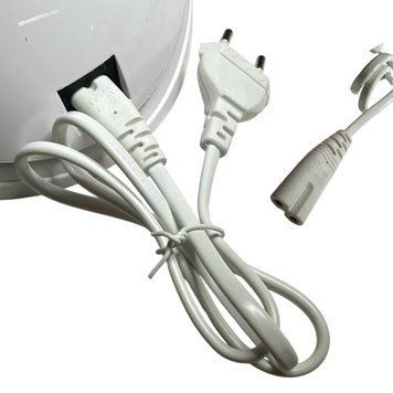 Шнур сменный двойное гнездо для маникюрной лампы UV/LED 70 см (2,5 A / 250 V) 26814 фото