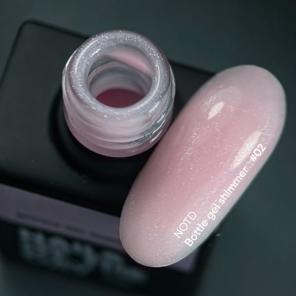 Гель із шимером NAILSOFTHEDAY Bottle gel shimmer 02, 10 мл 26131 фото