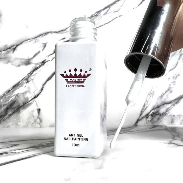 Гель краска для ногтей Master Professional Art Gel белая 10 мл 22261 фото
