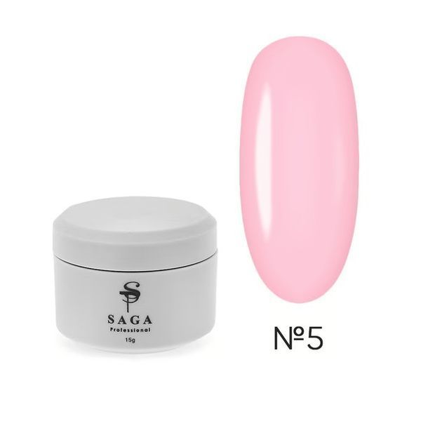 Гель для наращивания ногтей Saga Professional Builder Gel Pastel Color №5,15 мл 26719 фото