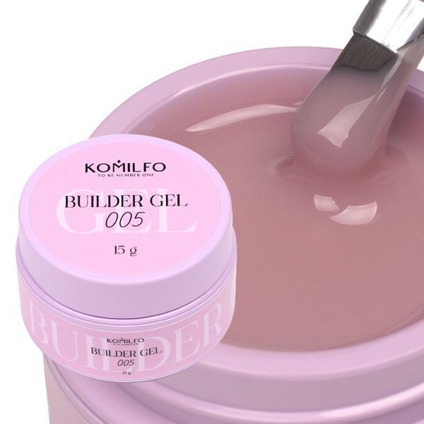 Гель для ногтей Builder Gel Komilfo 005, 15 г 27839 фото