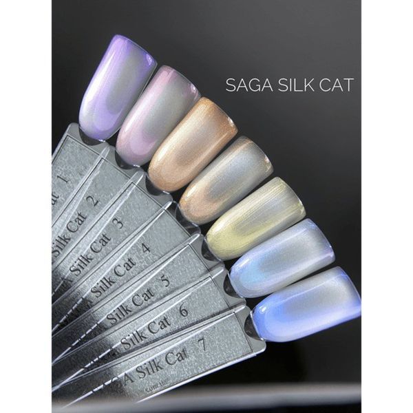 Гель-лак кошачий глаз SAGA Professional Silk Cat 01, 10 мл 26539 фото