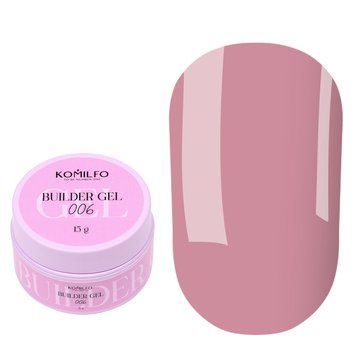 Гель для ногтей Builder Gel Komilfo 006, 15 г 27840 фото