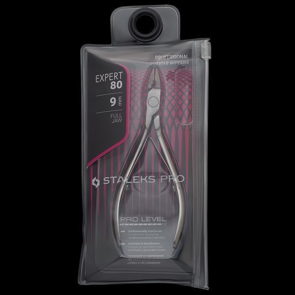 Кусачки накожницы профессиональные Staleks PRO&nbsp;EXPERT 80 9 мм 22930 фото