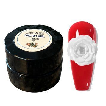 Крем-гель для дизайну нігтів Lilly Beaute Cream Gel №01, 8 г 20489 фото