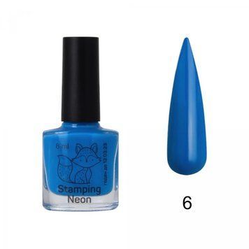 Лак краска неон для стемпинга SAGA Professional Neon Stamping №6, 8 мл 22764 фото