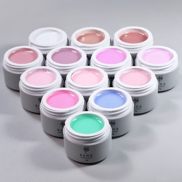 Гель для наращивания ногтей Saga Professional Builder Gel Pastel Color №13,15 мл 26727 фото