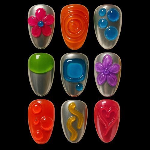 Гель для объемных дизайнов 3D Funky No14 lemon glass, ADORE 15ml 27509 фото