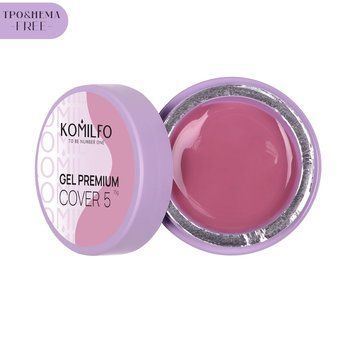 Гель для наращивания Komilfo Gel Premium Cover 5 HEMA/TPO free, 15 г 27873 фото