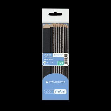 Сменные файлы на деревянной основе 10 шт 100 грит Staleks PRO Expert 20 papmAm 23027 фото