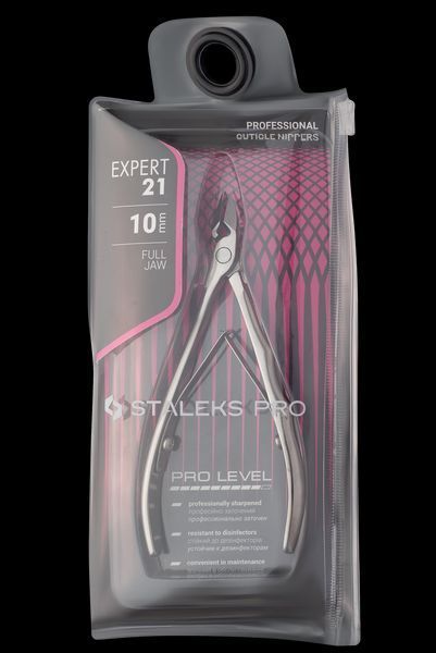 Кусачки&nbsp;профессиональные для кожи Staleks PRO&nbsp;Expert&nbsp;21 10 мм 22925 фото