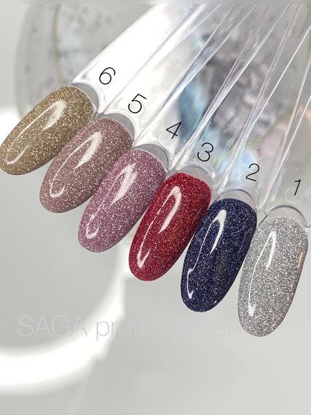 Гель-лак світловідбивний SAGA Professional Fiery №2, 9мл 22100 фото