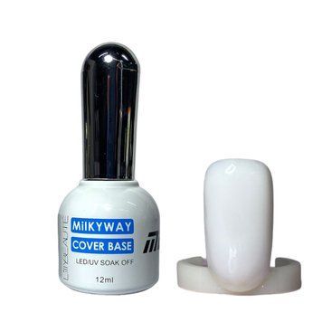 База молочная для ногтей Lilly Beaute Milkyway Cover Base №1, 12 мл 20755 фото