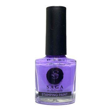 Лак краска для стемпинга SAGA Professional №4, сиреневый, 8 мл 22102 фото